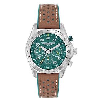Aston Martin AML Thrill Quartz 42mm Mens Watch Green Dial