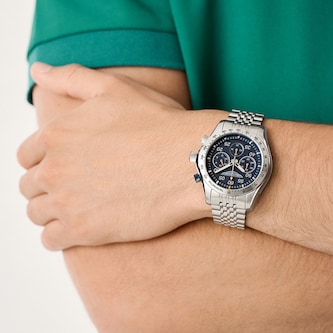 Aston Martin AML Thrill Quartz 42mm Mens Watch Blue Dial