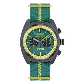 Aston Martin Formula 1 DWF Quartz 43mm Mens Watch Green Dial