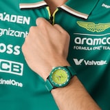 Aston Martin Aramco Formula One ™ Team Quartz 40mm Mens Watch Yellow Dial