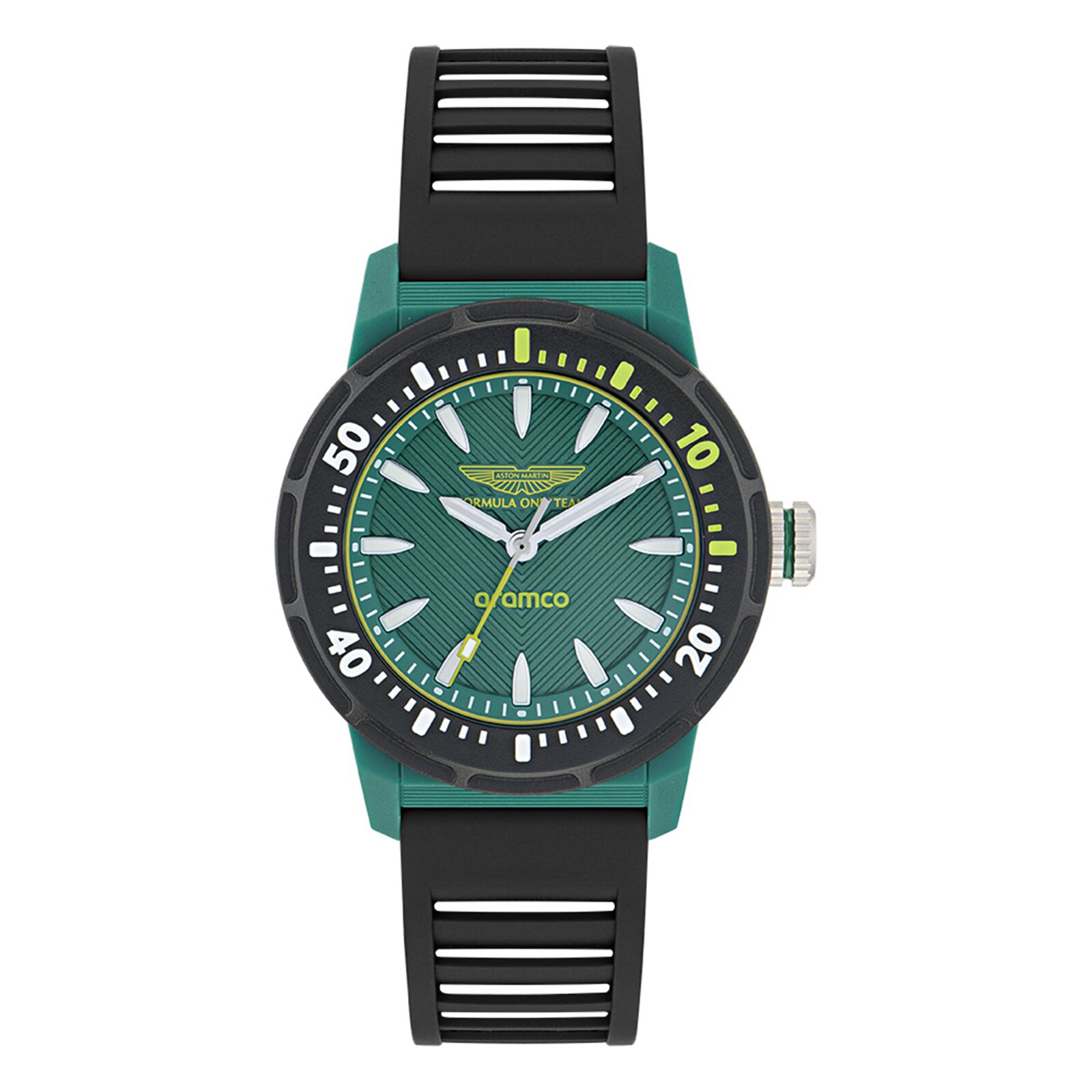 Aston Martin Aramco Formula One ™ Team Quartz 40mm Mens Watch Green Dial