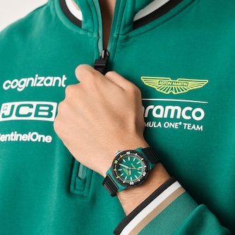Aston Martin Formula 1 Quartz 40mm Mens Watch Green Dial