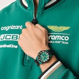Aston Martin Aramco Formula One ™ Team Quartz 40mm Mens Watch Green Dial