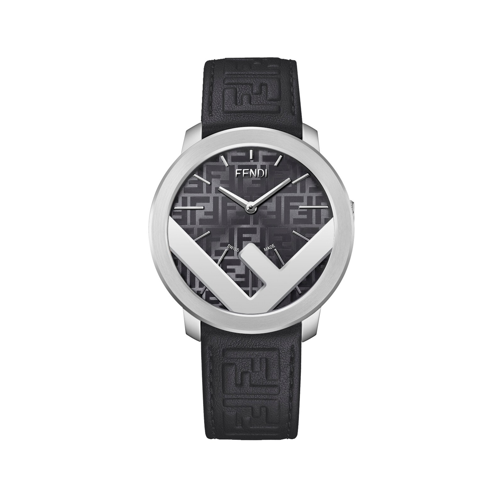 Fendi Undefined 41mm Mens Watch Black