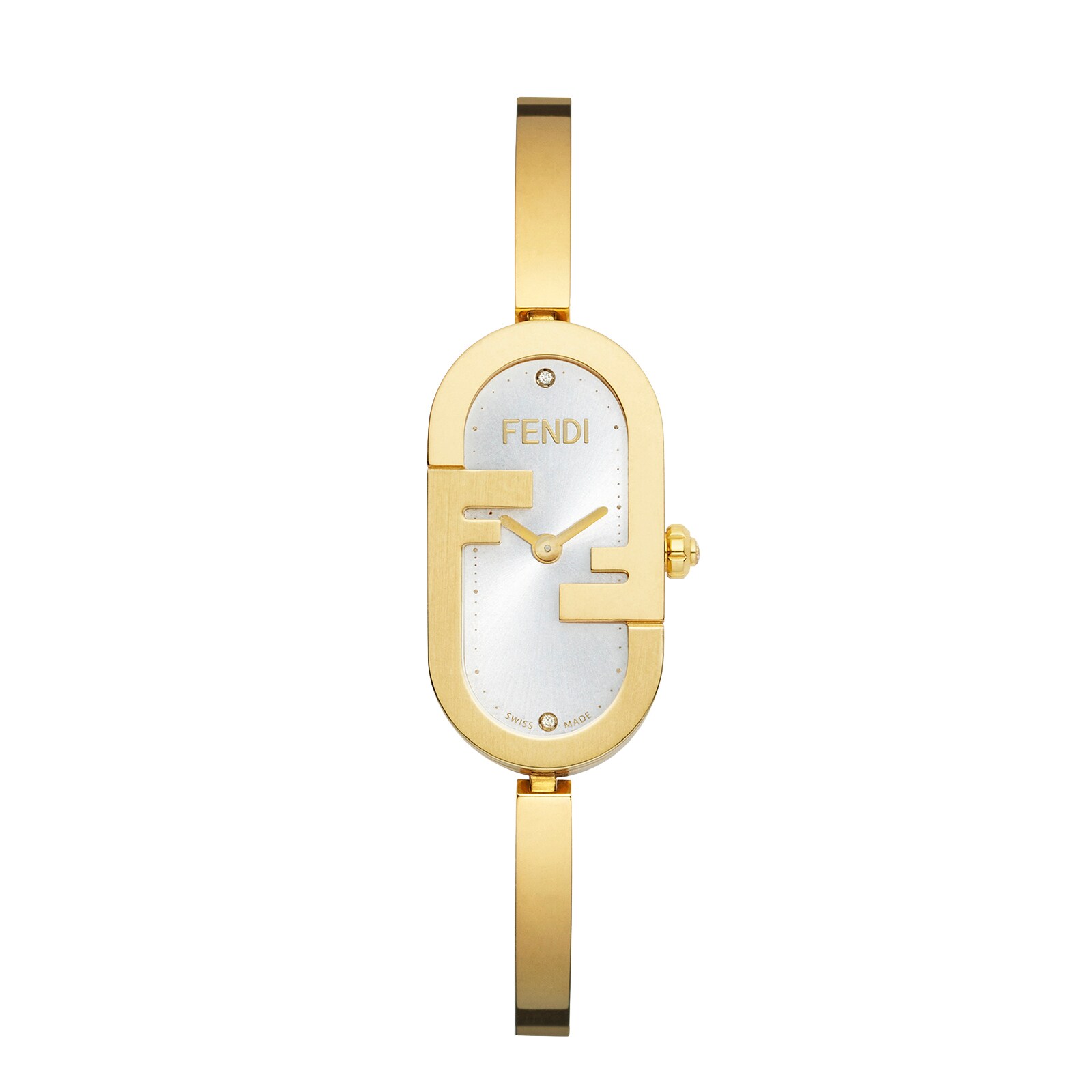 Fendi O'Lock Vertical 14.80mm X 28.30mm - Oval watch with O'Lock logo Fendi O'Lock Vertical 14.80mm X 28.30mm - Oval watch with O'Lock logo