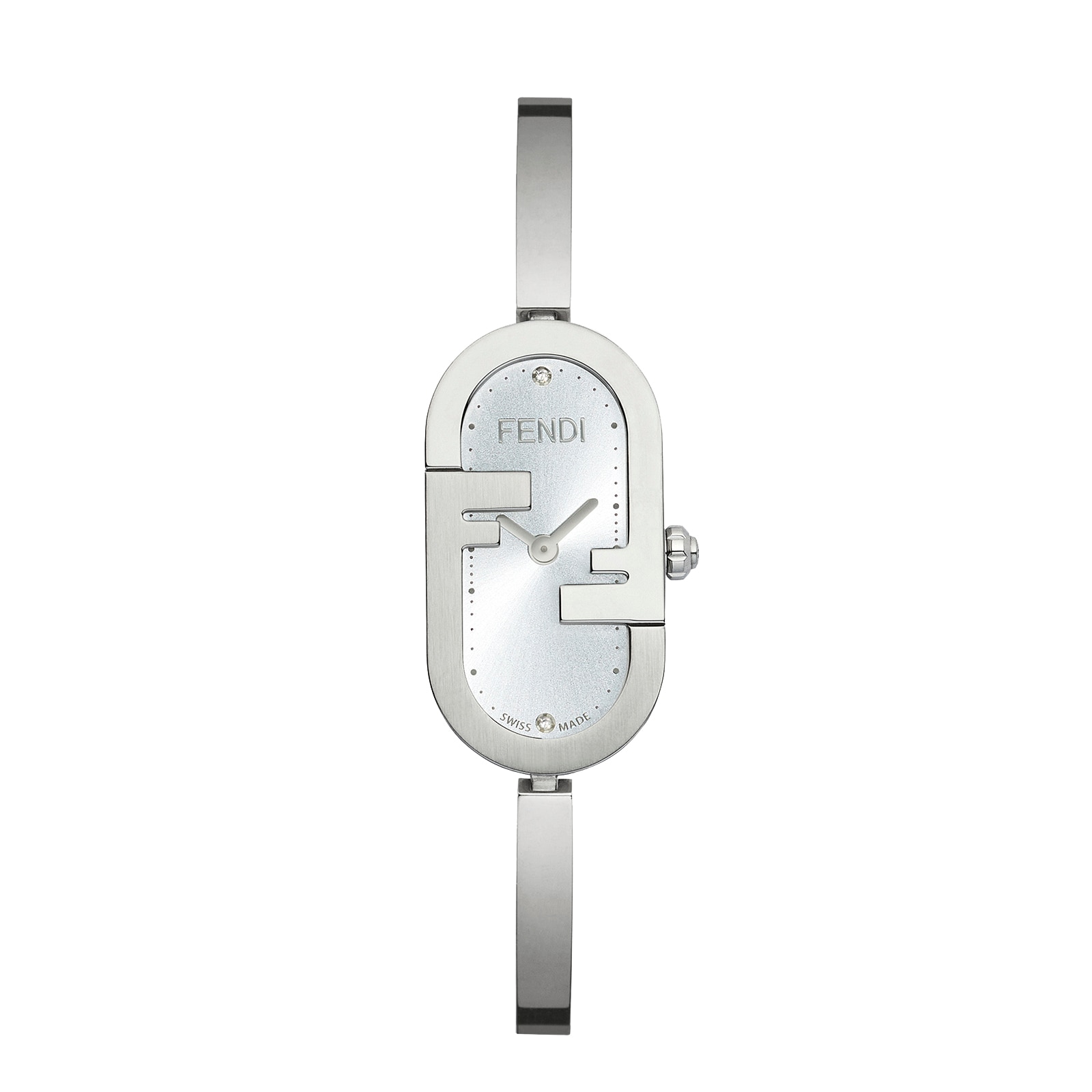 Fendi O'Lock Vertical 14.80mm X 28.30mm - Oval watch with FF logo