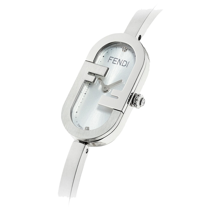 Fendi O'Lock Vertical 14.80mm X 28.30mm - Oval watch with FF logo