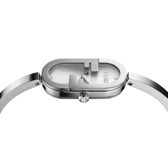 Fendi O'Lock Vertical 14.80mm X 28.30mm - Oval watch with FF logo