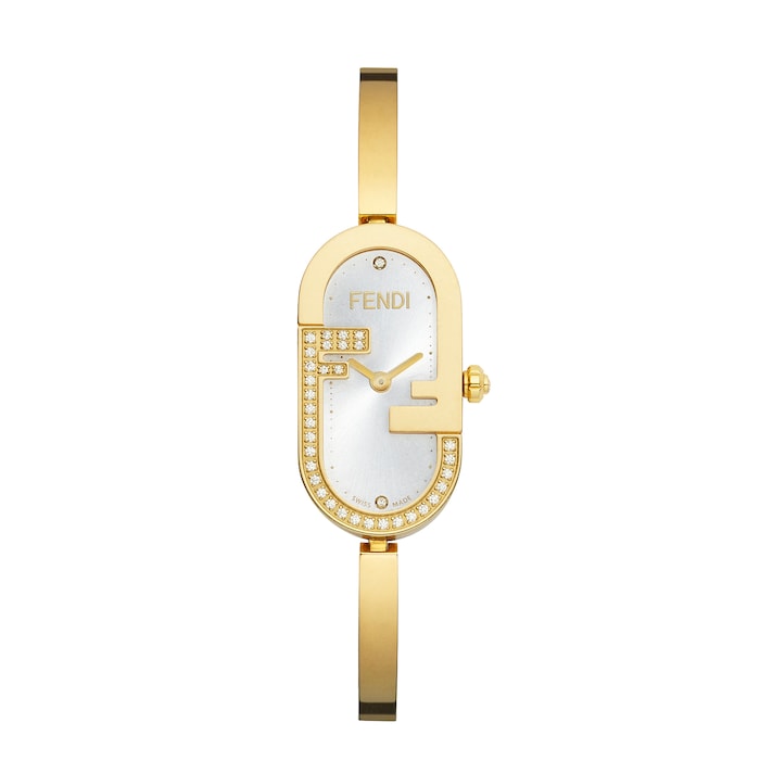 Fendi O'Lock Vertical 14.80mm X 28.30mm - Oval watch with FF logo