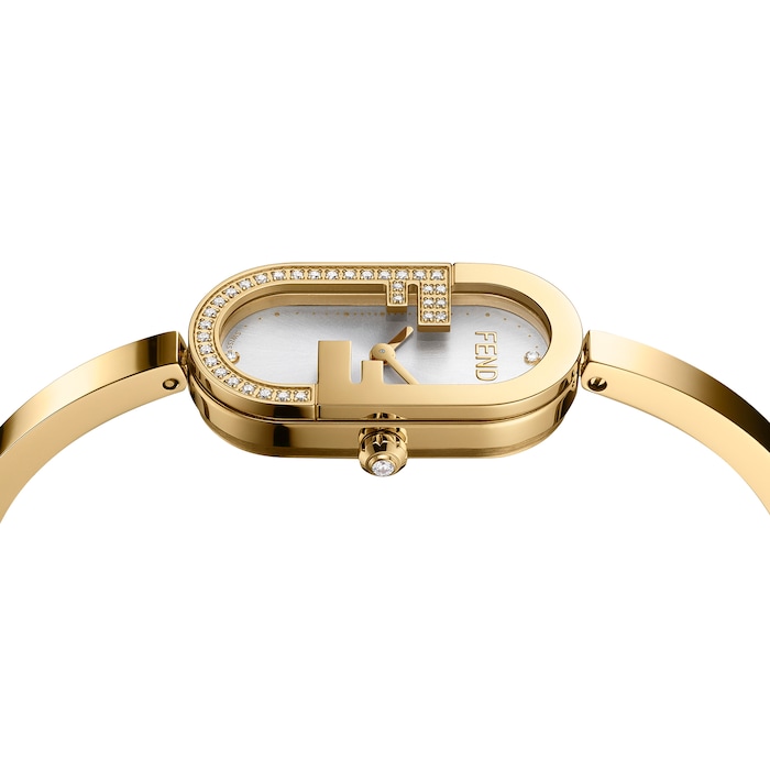 Fendi O'Lock Vertical 14.80mm X 28.30mm - Oval watch with FF logo