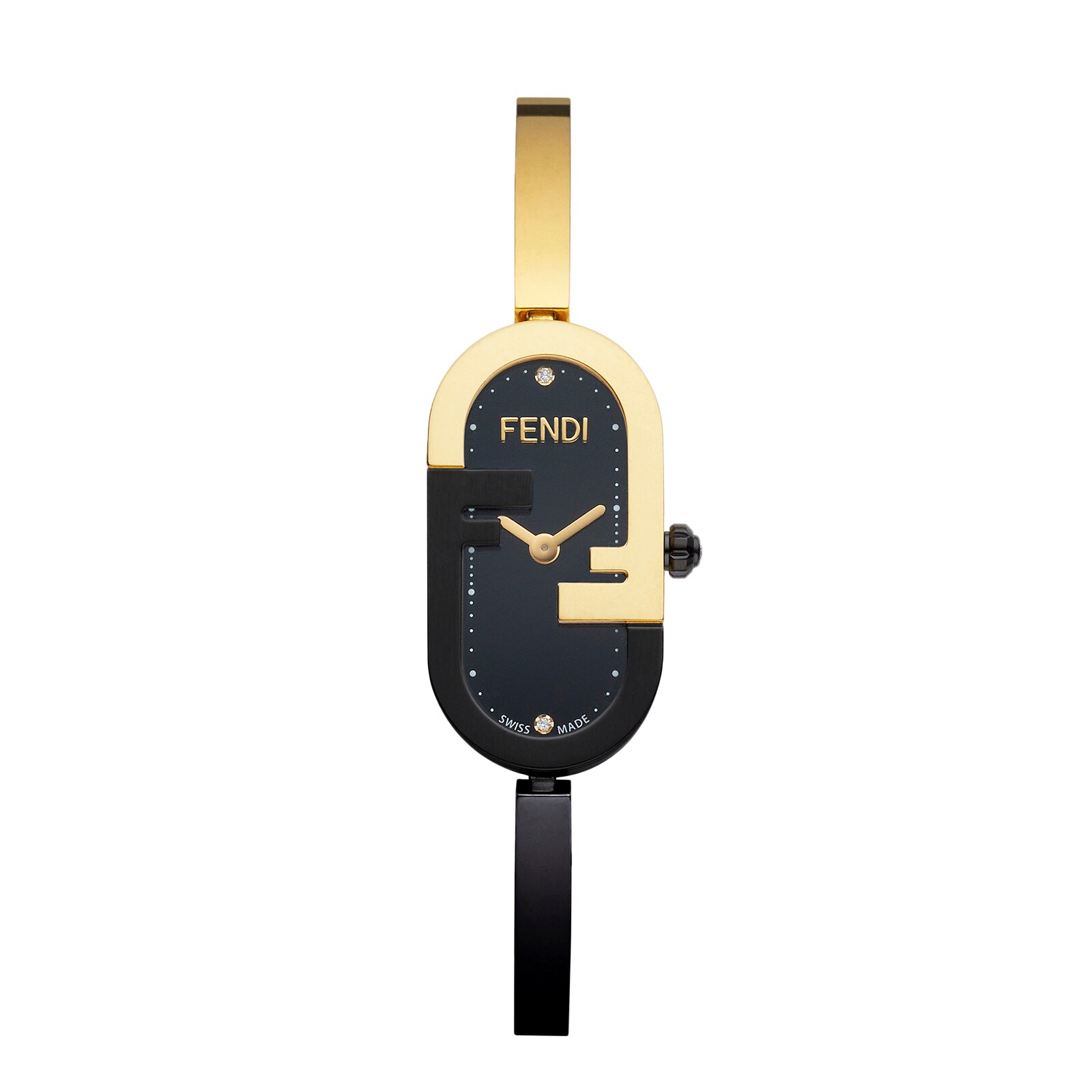Fendi O'Lock Vertical 14.80mm X 28.30mm - Oval watch with O'Lock logo Fendi O'Lock Vertical 14.80mm X 28.30mm - Oval watch with O'Lock logo