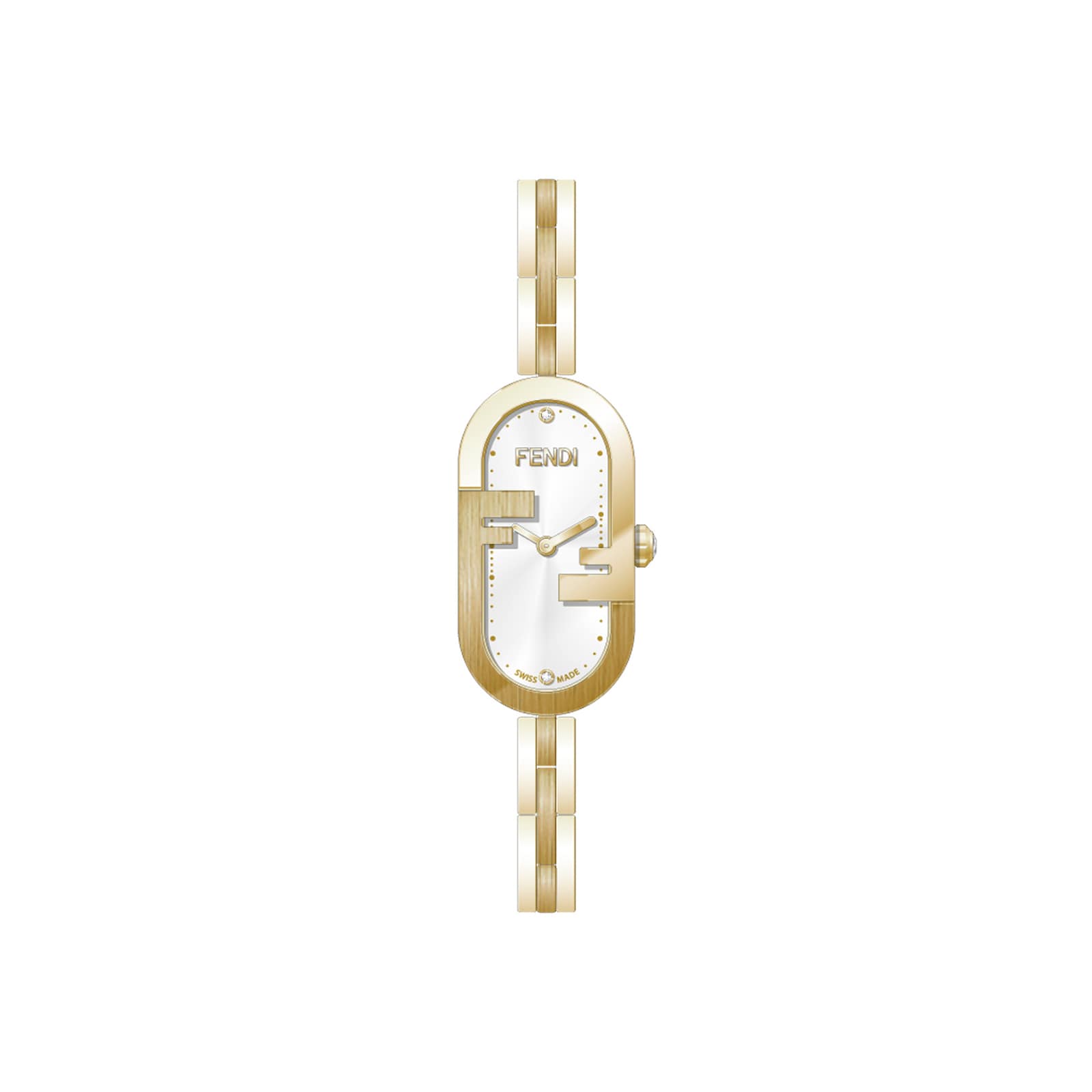 O’Lock Vertical 14.80mm X 28.30mm - Oval Watch with O’Lock Logo