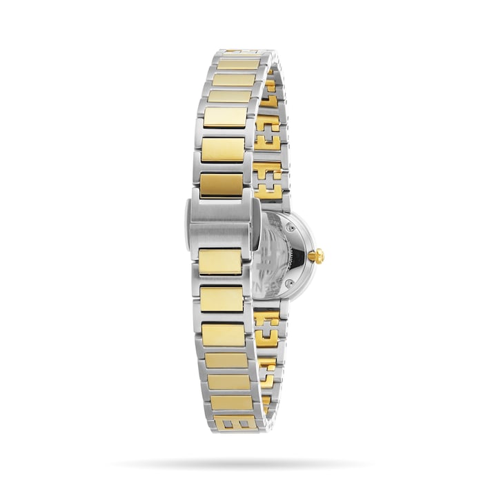 FENDI Forever Fendi 19mm White Mother of Pearl Dial Diamond Bezel and Crown Stainless Steel and Gold Plated