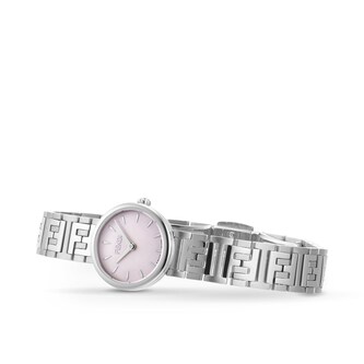 FENDI Forever Fendi 19mm Pink Mother of Pearl Dial Diamond Crown Stainless Steel FENDI Forever Fendi 19mm Pink Mother of Pearl Dial Diamond Crown Stainless Steel