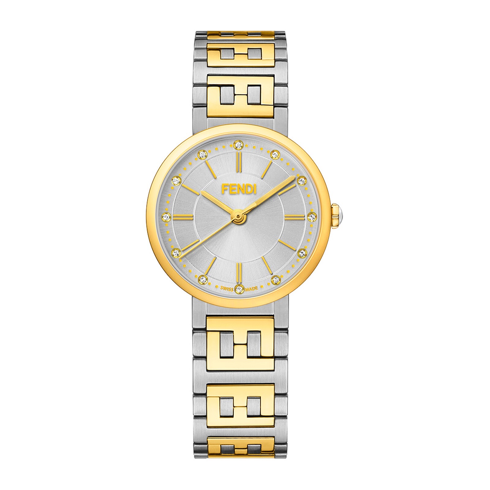 Fendi Forever Fendi 29mm Bracelet watch with FF logo Fendi Forever Fendi 29mm Bracelet watch with FF logo