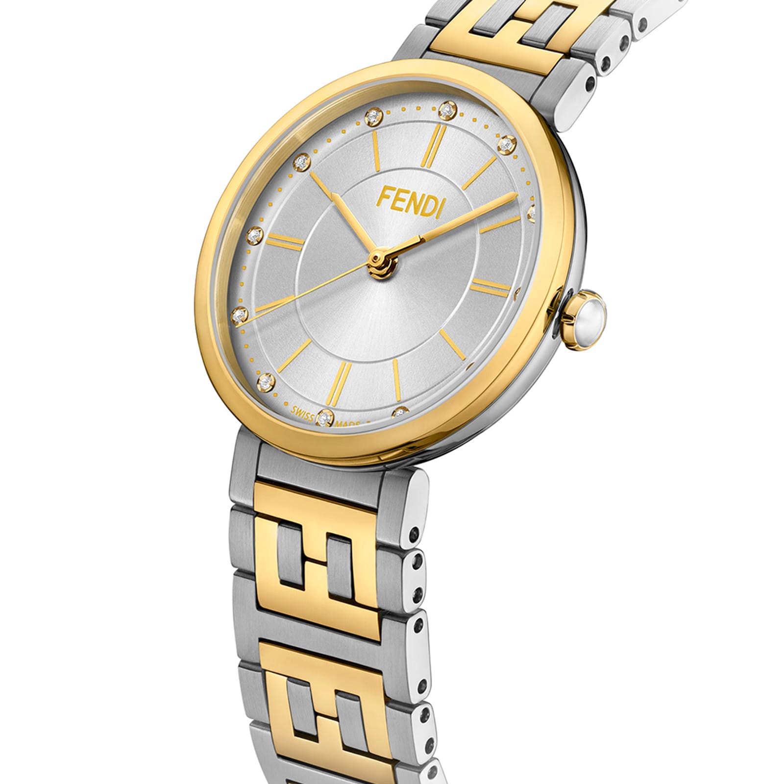 Fendi Forever Fendi 29mm Bracelet watch with FF logo Fendi Forever Fendi 29mm Bracelet watch with FF logo
