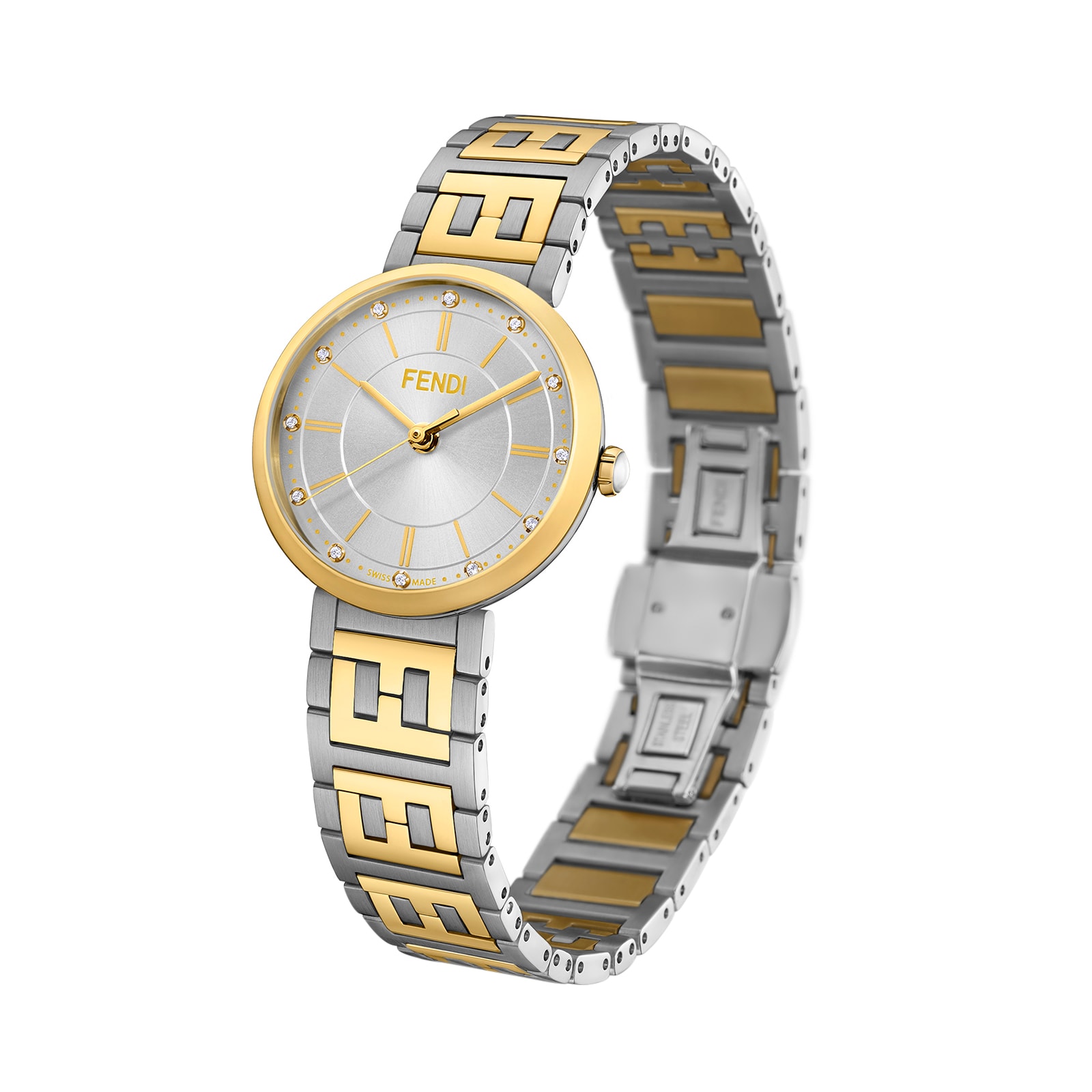 Fendi Forever Fendi 29mm Bracelet watch with FF logo Fendi Forever Fendi 29mm Bracelet watch with FF logo
