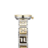 FENDI Forever Fendi 19mm White Dial Diamond Crown and FF Logo Stainless Steel and Gold Plated