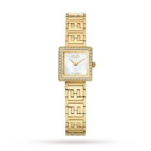 FENDI Forever Fendi 16mm Mother of Pearl Dial Diamond Bezel