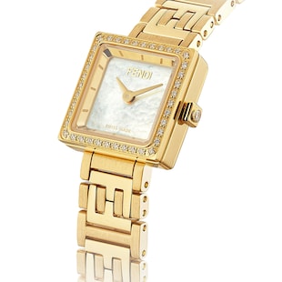 FENDI Forever Fendi 16mm Mother of Pearl Dial Diamond Bezel