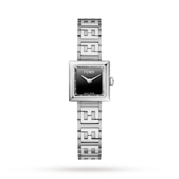 18860078 - Forever Fendi Square 16mm Black Dial Stainless Steel