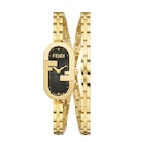 FENDI O'Lock Vertical 14.8mm X 28.3mm Oval Watch with FF Logo
