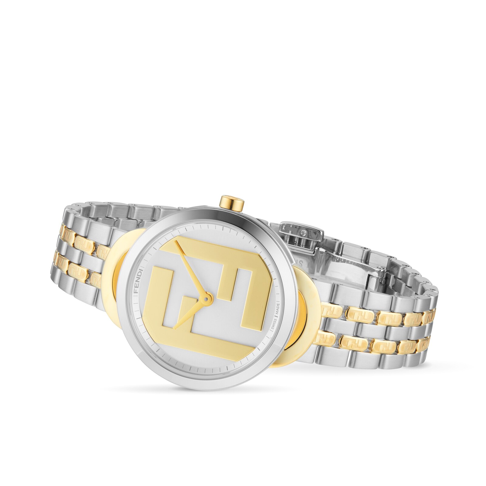 FENDI Forever Fendi Round 30mm Ladies Watch Gold Stainless Steel