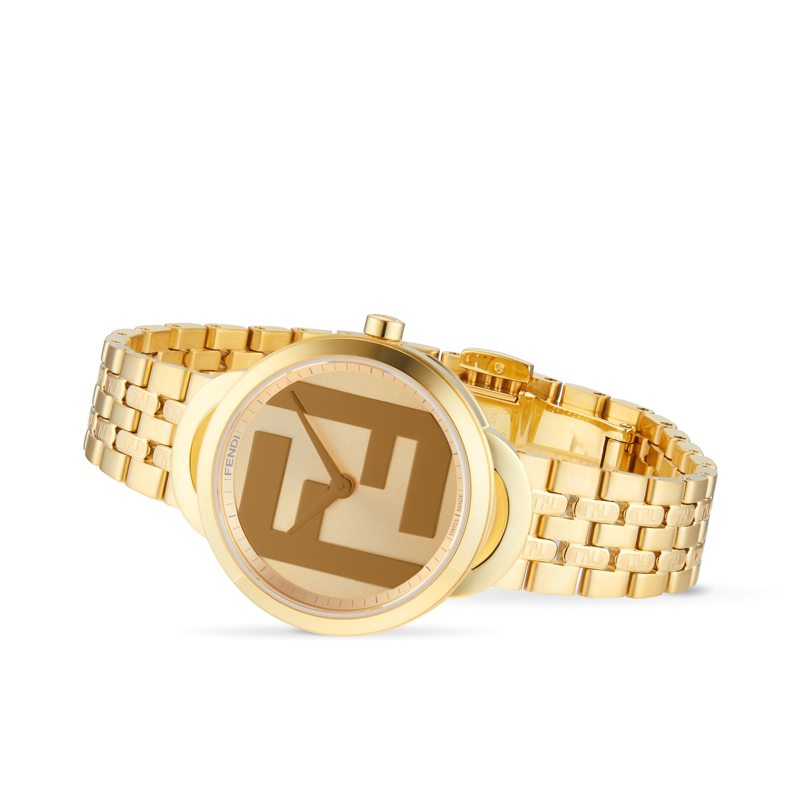 FENDI Forever Fendi Round 30mm Ladies Watch Gold