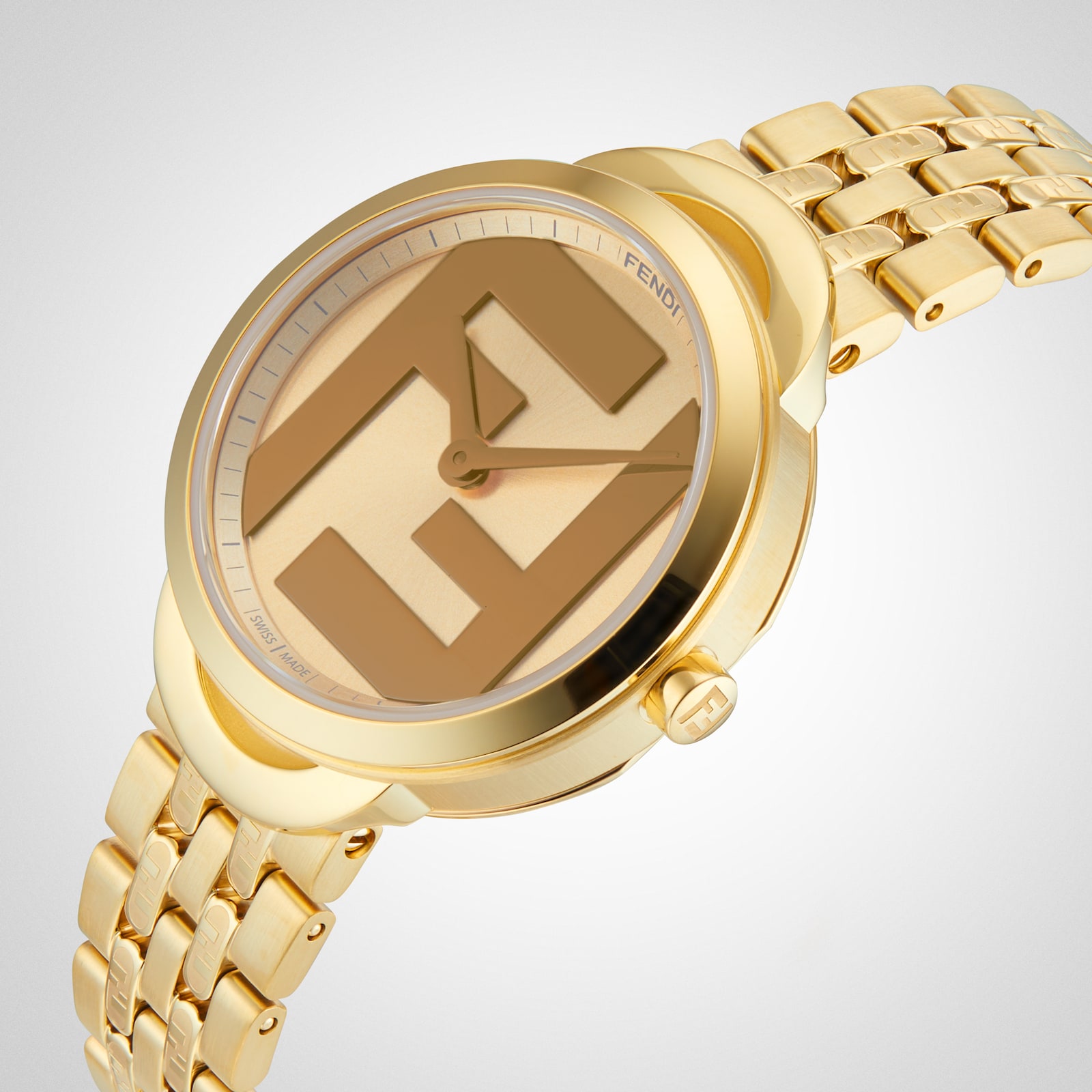 FENDI Forever Fendi Round 30mm Ladies Watch Gold