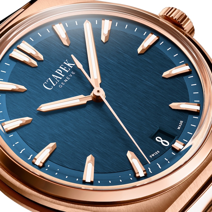 Czapek Antarctique Mount Erebus Deep Blue Full Rose Gold 5N Limited Edition