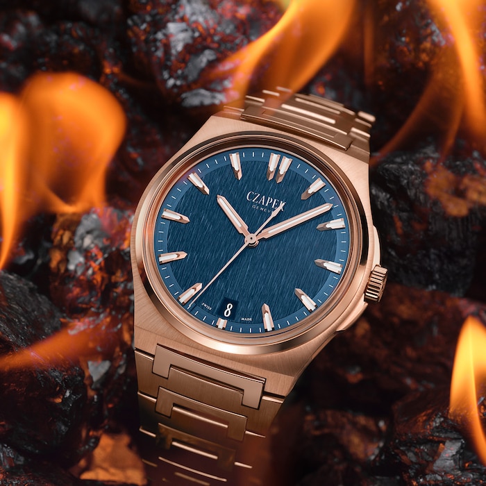 Czapek Antarctique Mount Erebus Deep Blue Full Rose Gold 5N Limited Edition