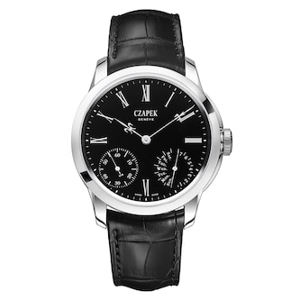 Czapek Quai Des Bergues S Black Enamel