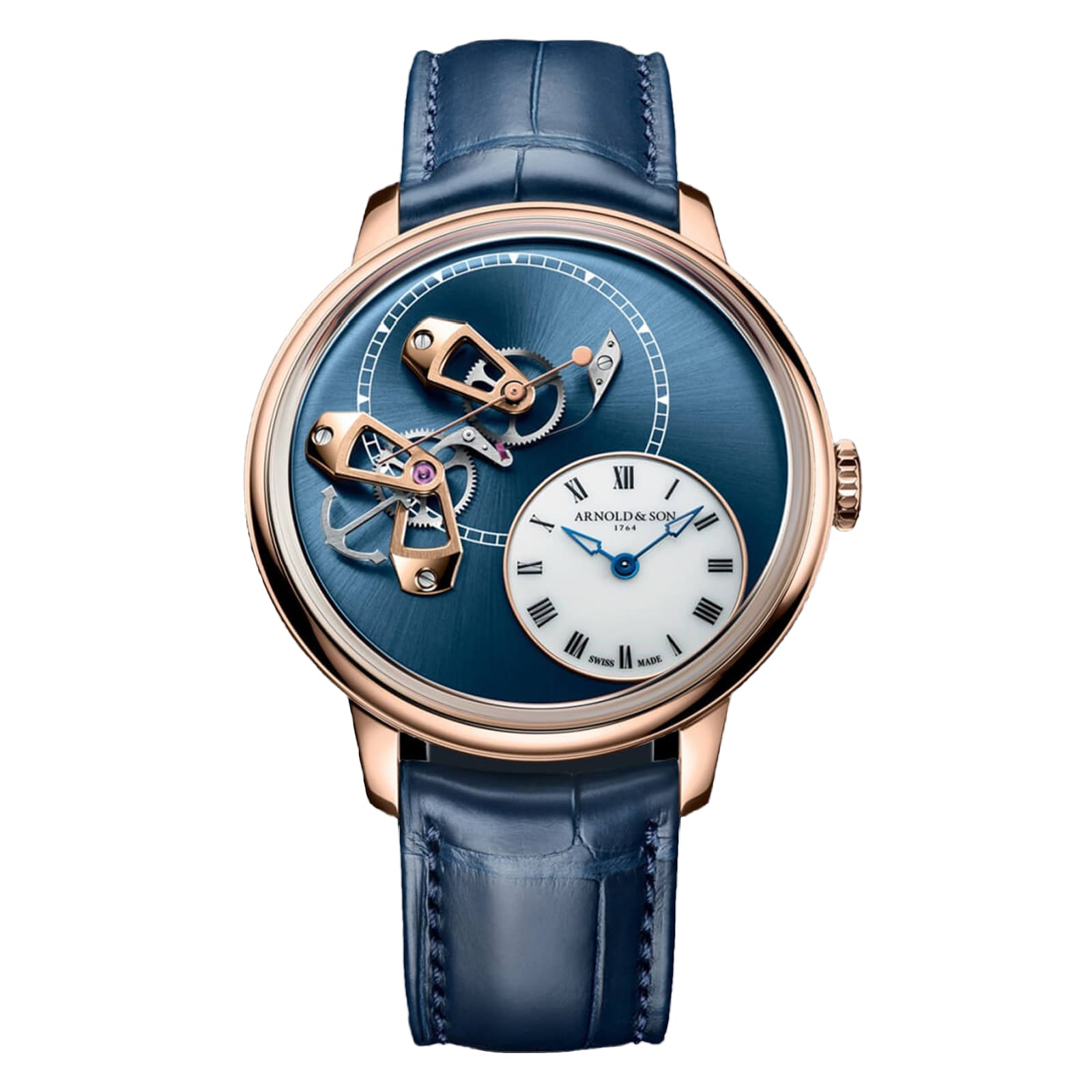 DSTB 42mm Red Gold Limited Edition Mens Watch Blue DSTB 42mm Red Gold Limited Edition Mens Watch Blue