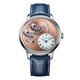 Arnold And Son DSTB 42mm Platinum Limited Edition Mens Watch Salmon