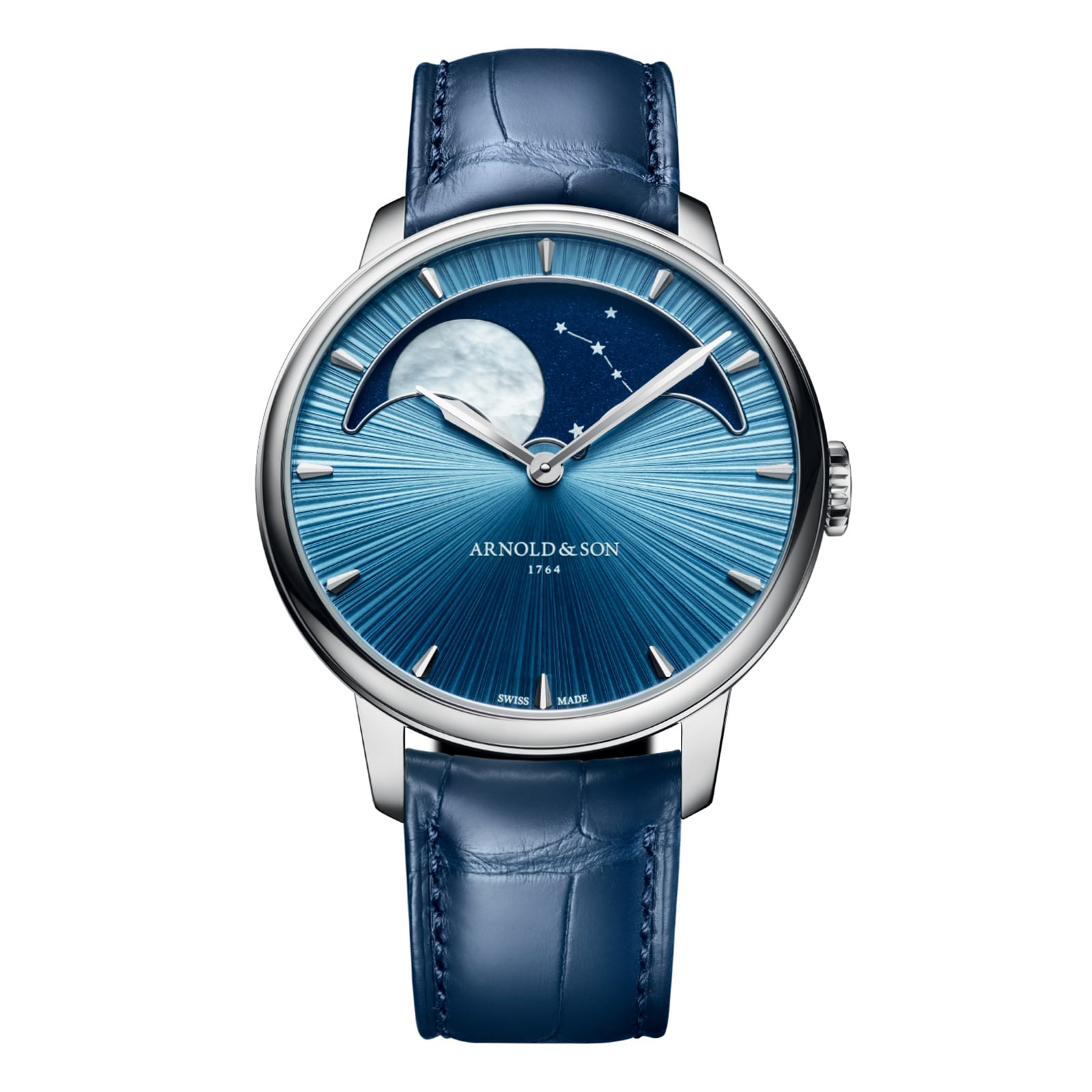 Arnold And Son Perpetual Moon 41.5mm Platinum Limited Edition Mens Watch Celestial Blue Arnold And Son Perpetual Moon 41.5mm Platinum Limited Edition Mens Watch Celestial Blue