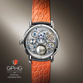 Arnold And Son Luna Magna Platinum Meteorite 44mm Limited Edition Mens Watch Beige