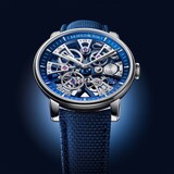 Arnold And Son Nebula 41.5mm Steel Mens Watch Blue