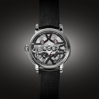 Arnold And Son Nebula Steel 38mm Mens Watch Black