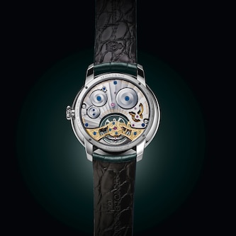 Arnold And Son Ultrathin Tourbillon Platinum 41.5mm Limited Edition Mens Watch Green Arnold And Son Ultrathin Tourbillon Platinum 41.5mm Limited Edition Mens Watch Green