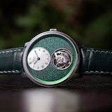 Arnold And Son Ultrathin Tourbillon Platinum 41.5mm Limited Edition Mens Watch Green
