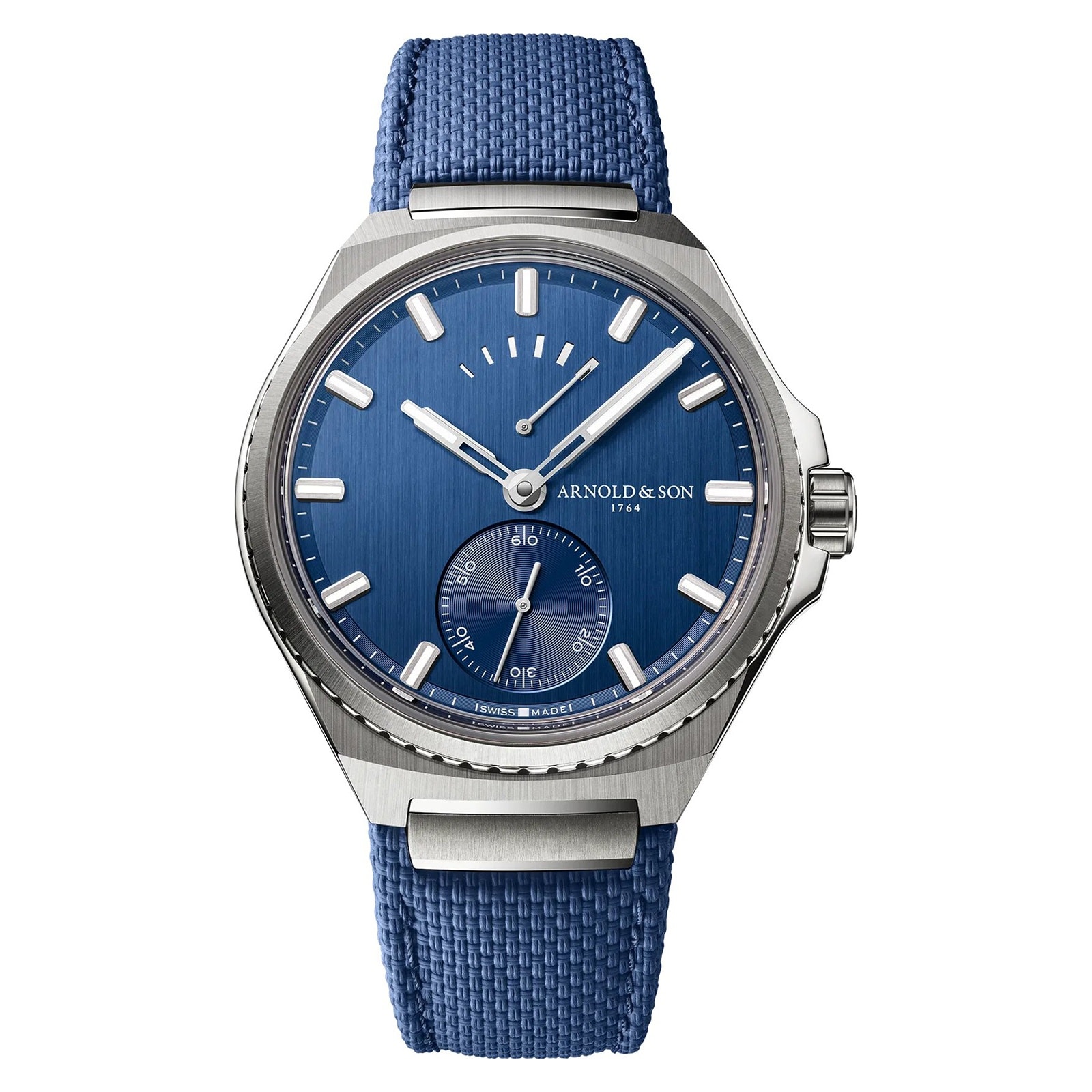 Arnold And Son Chonometry Longitude Titanium 42.5mm Mens Watch Blue