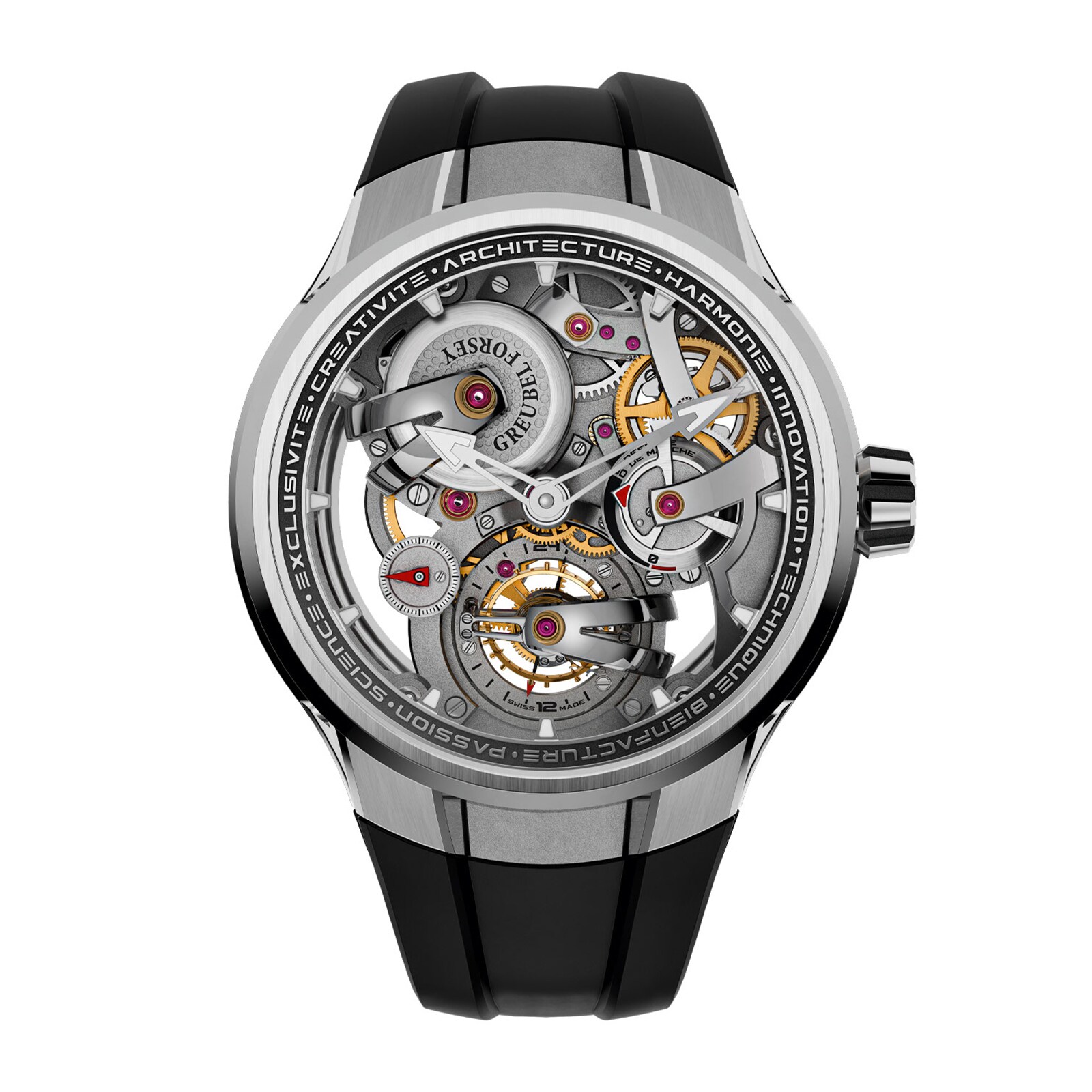 Tourbillon 24 Secondes Architecture 47mm Mens Watch Grey