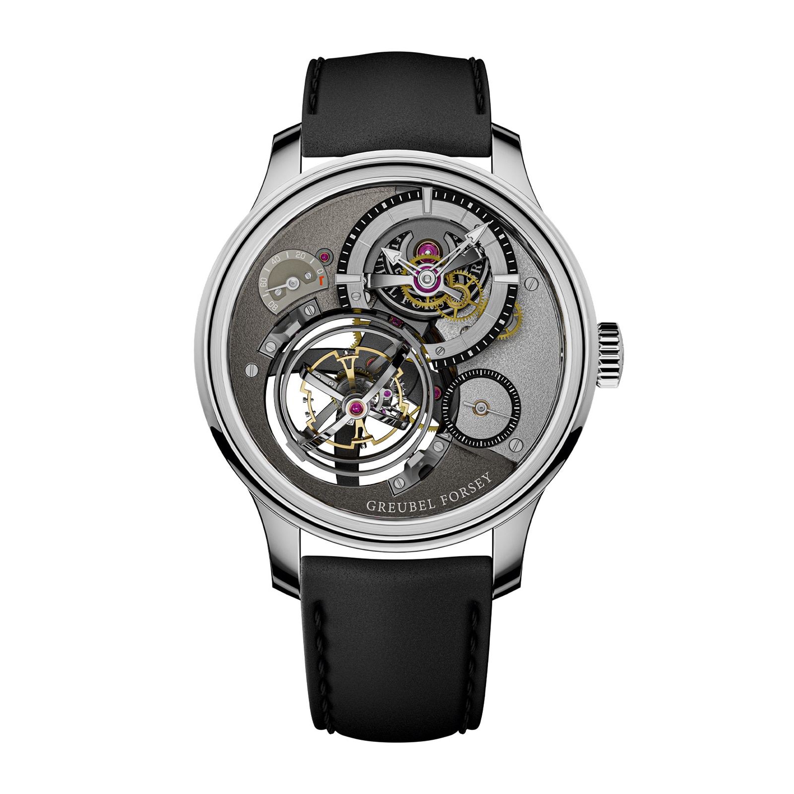 Tourbillon Cardan 45.5mm Mens Watch Grey