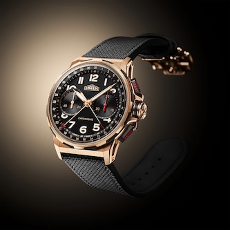 Angelus Chronodate Gold Black 42.5mm Mens Watch Black Angelus Chronodate Gold Black 42.5mm Mens Watch Black