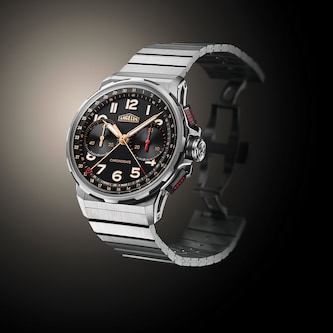 Angelus Chronodate Titanium 42.5mm Mens Watch Black Angelus Chronodate Titanium 42.5mm Mens Watch Black