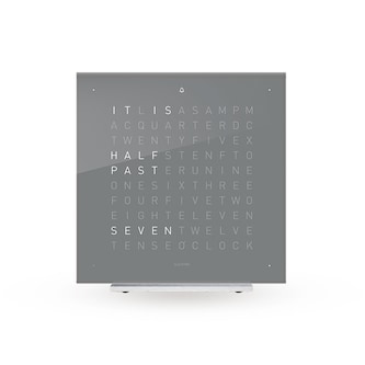 QLOCKTWO TOUCH Early Grey Tea Acrylic Table Clock 13.5cm QLOCKTWO TOUCH Early Grey Tea Acrylic Table Clock 13.5cm