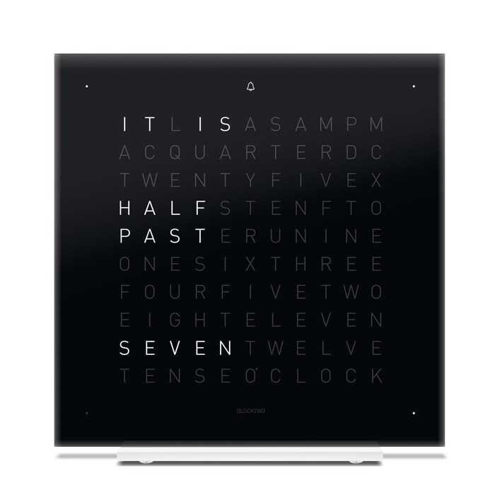 QLOCKTWO Touch Clock - Black Ice Tea