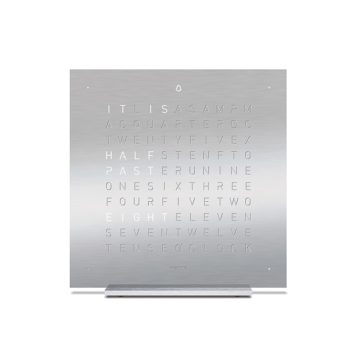 QLOCKTWO TOUCH Full Metal Table Clock 13.5cm Spanish