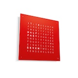 QLOCKTWO CLASSIC Stainless Steel Red Pepper Wall Clock 45cm