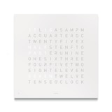 QLOCKTWO CLASSIC Stainless Steel White Pepper Wall Clock 45cm
